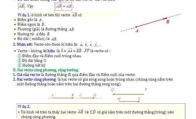 Bài tập véctơ và các phép toán - Diệp Tuân